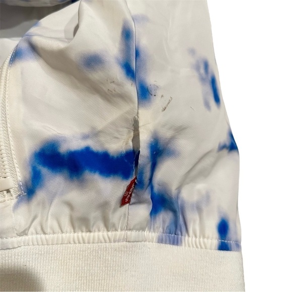 Levi's Bomber Jacket Melanie in Tie Dye Blue & White size Small NWT - Picture 10 of 10